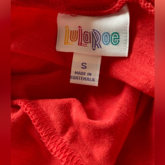 LuLaRoe LLR Maxi skirt ★ solid coral/red color ★ size small - Picture 4 of 9